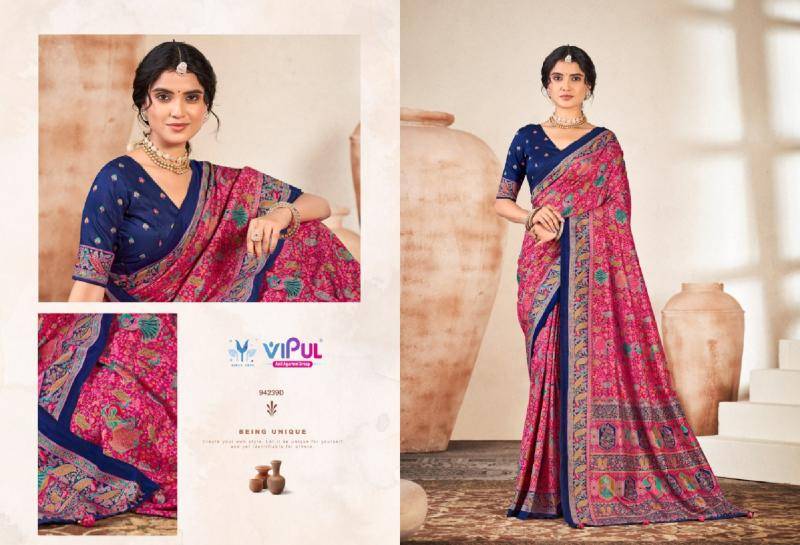 Vipul ivory silk vol-18 Saree suppliers in Hyderabad